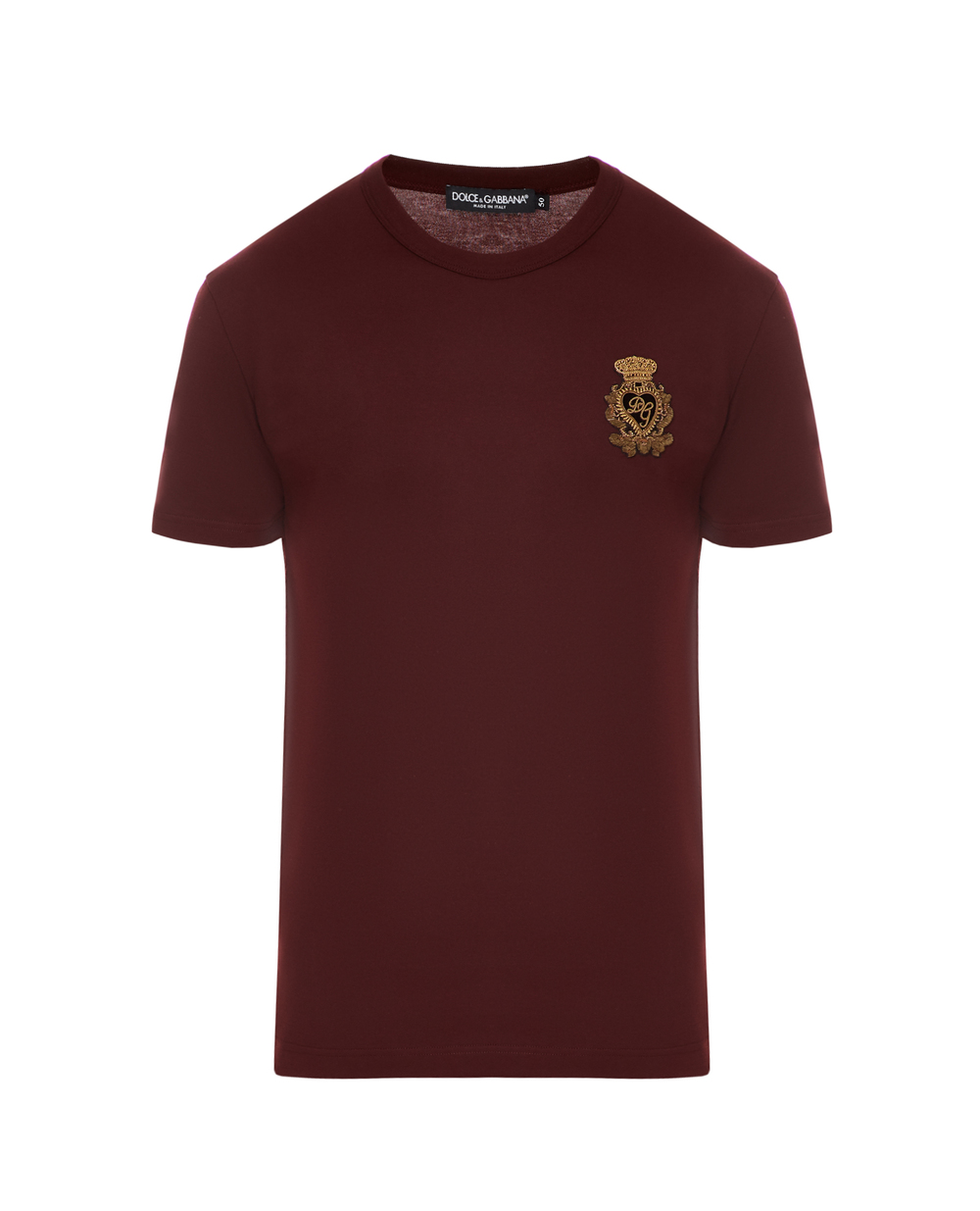 Футболка Dolce&Gabbana G8KBAZ-G7VKV, бордовий колір • Купити в інтернет-магазині Kameron