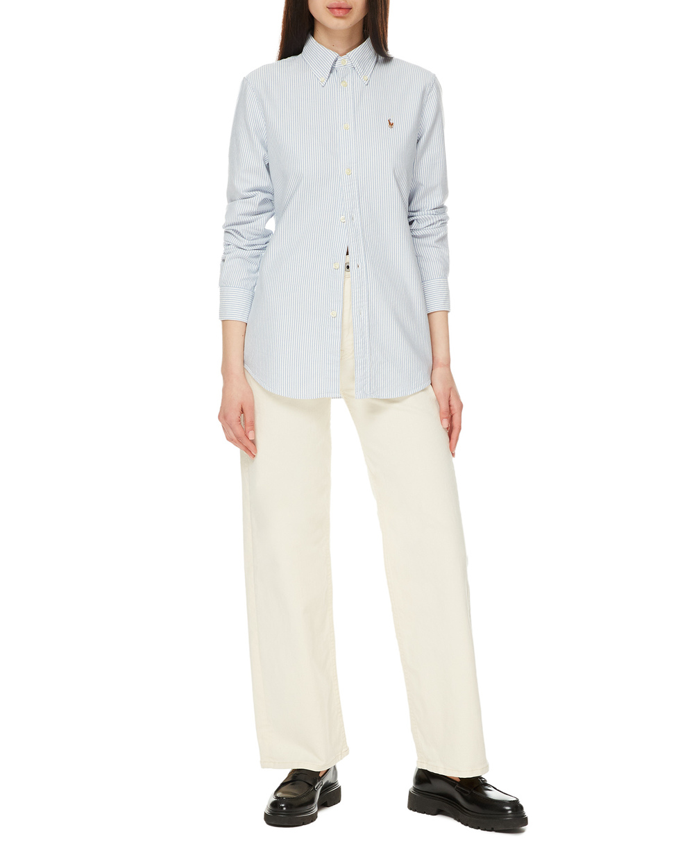 Рубашка Polo Ralph Lauren 211743355004, голубой цвет • Купить в интернет-магазине Kameron