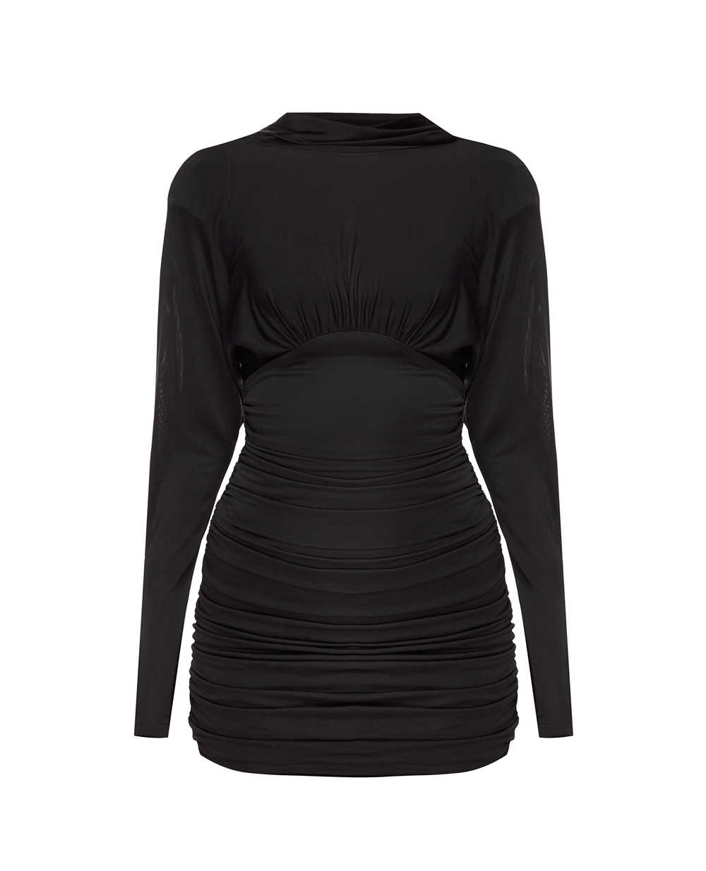 Сукня Cowl Saint Laurent 701047-Y36UU, чорний колір • Купити в інтернет-магазині Kameron