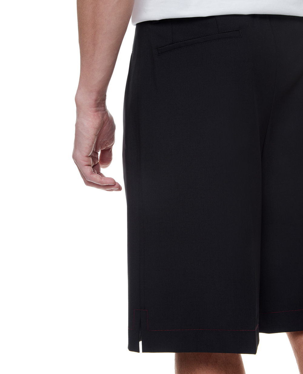 Шерстяные шорты Dolce&Gabbana GV02XT-FURIR, черный цвет • Купить в интернет-магазине Kameron