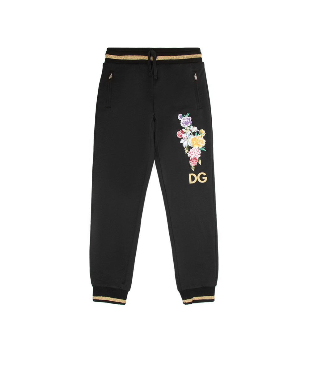 Спортивные брюки Dolce&Gabbana Kids L5JP4P-G7TEI-B, черный цвет • Купить в интернет-магазине Kameron