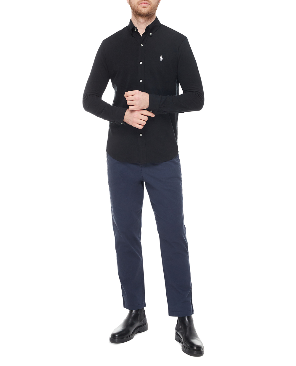 Сорочка Polo Ralph Lauren 710654408089, чорний колір • Купити в інтернет-магазині Kameron