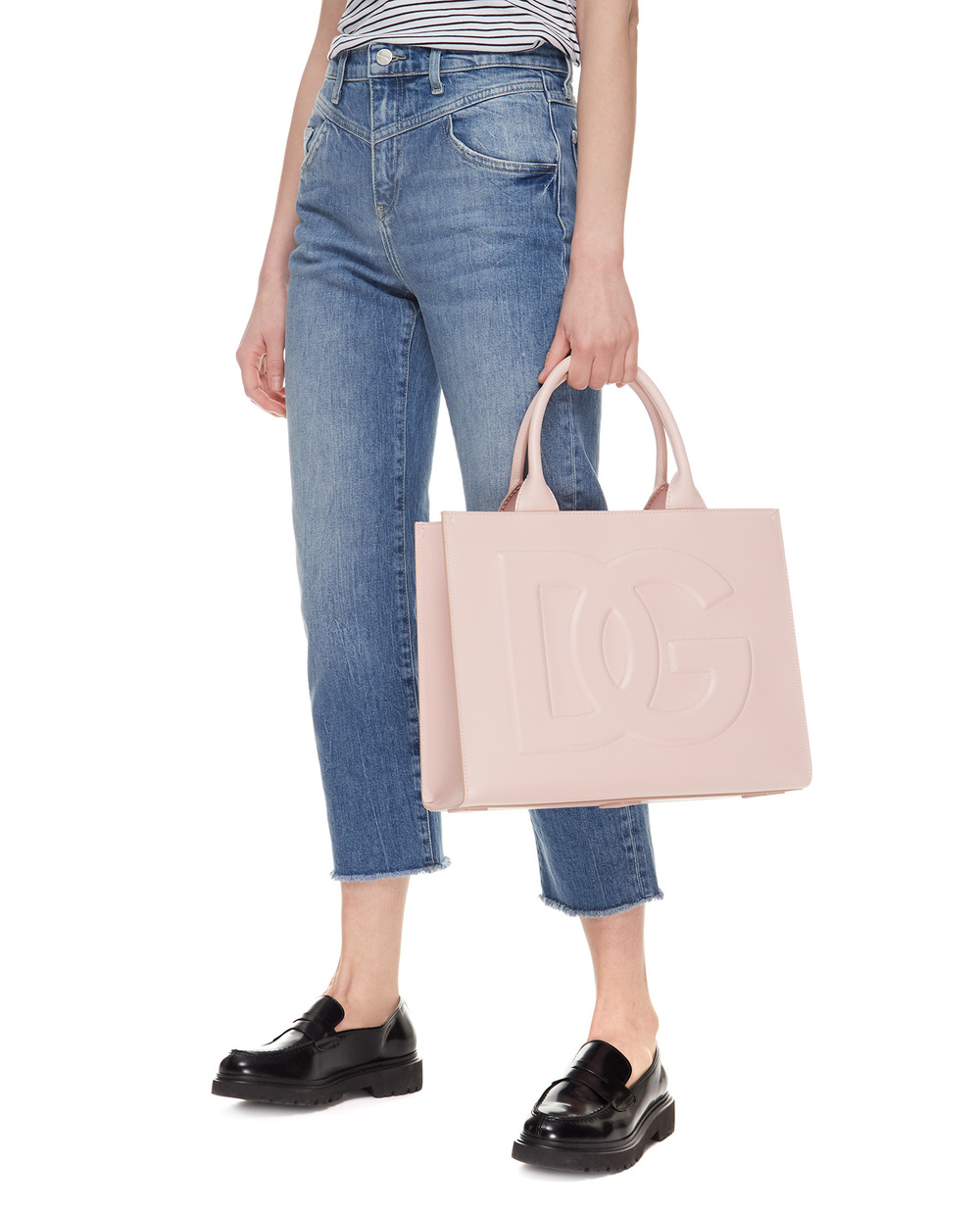 Шкіряна сумка DG Daily Dolce&Gabbana BB7023-AQ269, рожевий колір • Купити в інтернет-магазині Kameron