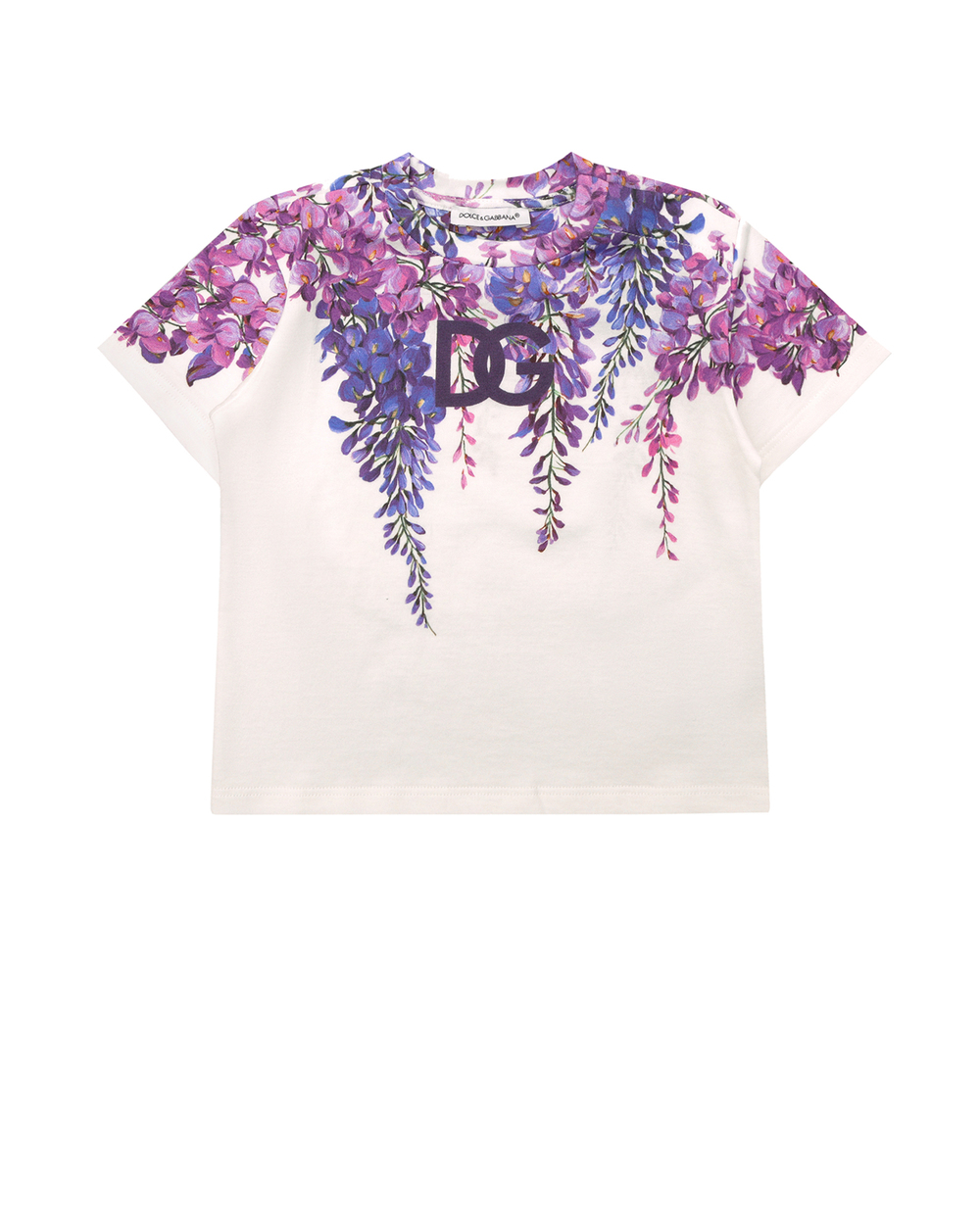Дитяча футболка Dolce&Gabbana Kids L2JTAZ-G7CF7, білий колір • Купити в інтернет-магазині Kameron
