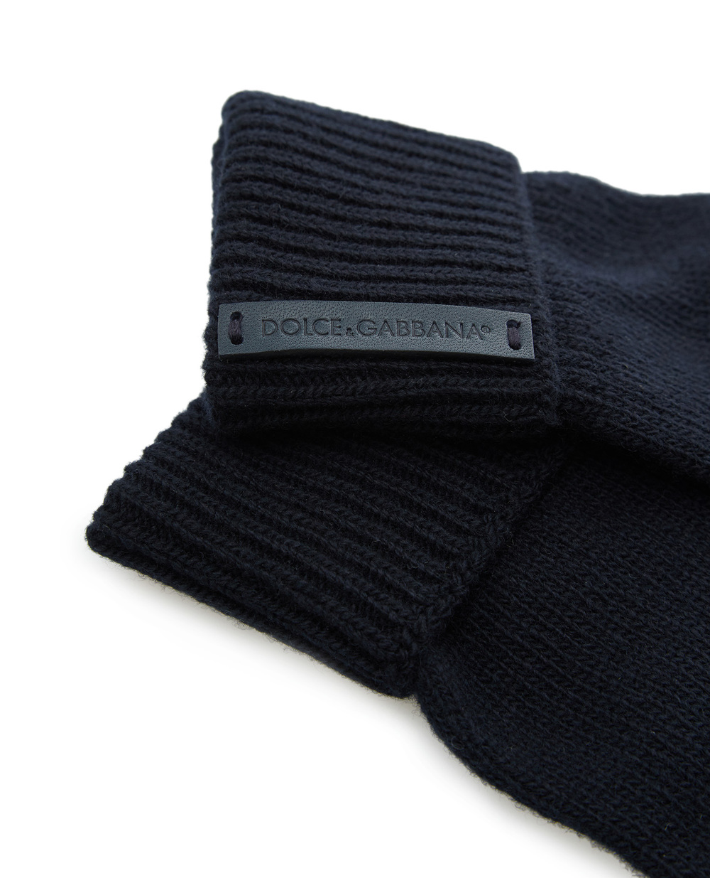 Шерстяные перчатки Dolce&Gabbana GXG60T-JBVC4, синий цвет • Купить в интернет-магазине Kameron