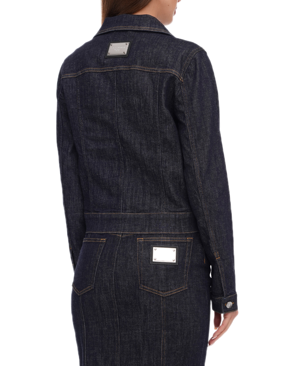 Джинсова куртка Dolce&Gabbana F9N73D-G8KQ3, темно синій колір • Купити в інтернет-магазині Kameron