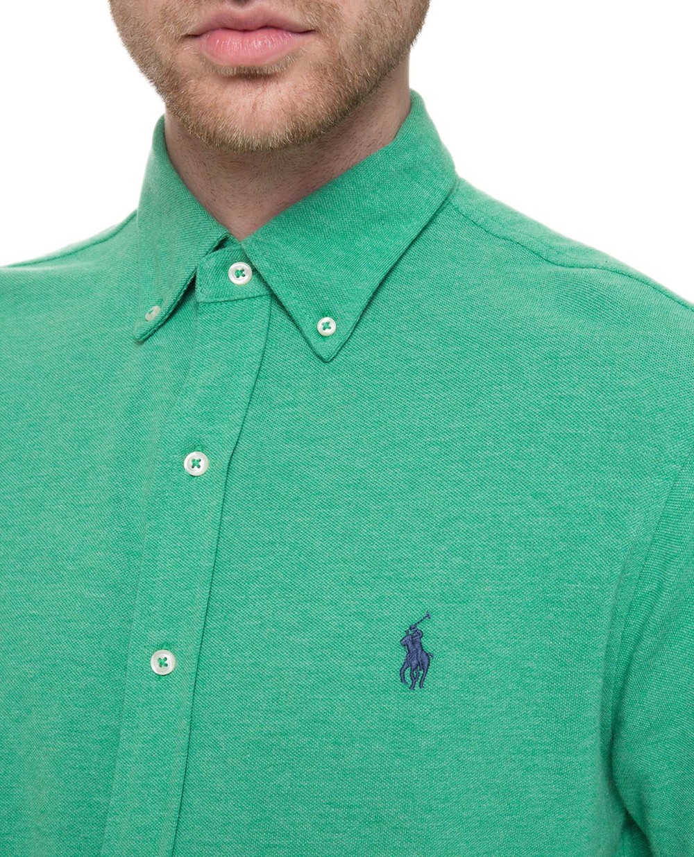 Рубашка Polo Ralph Lauren 710654408040, зеленый цвет • Купить в интернет-магазине Kameron
