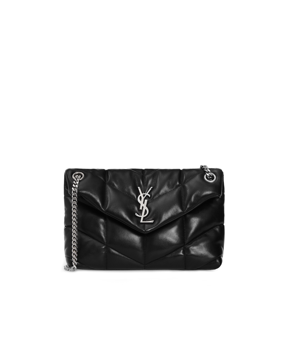 Шкіряна сумка Loulou Saint Laurent 577476-1EL00-, чорний колір • Купити в інтернет-магазині Kameron