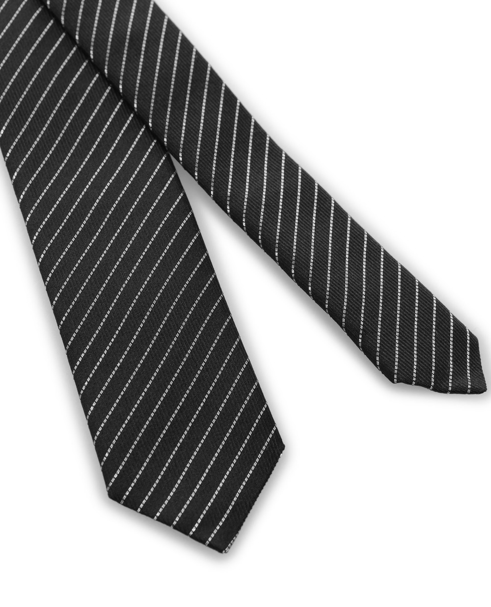 Шелковый галстук Saint Laurent 584329-4YC55, черный цвет • Купить в интернет-магазине Kameron