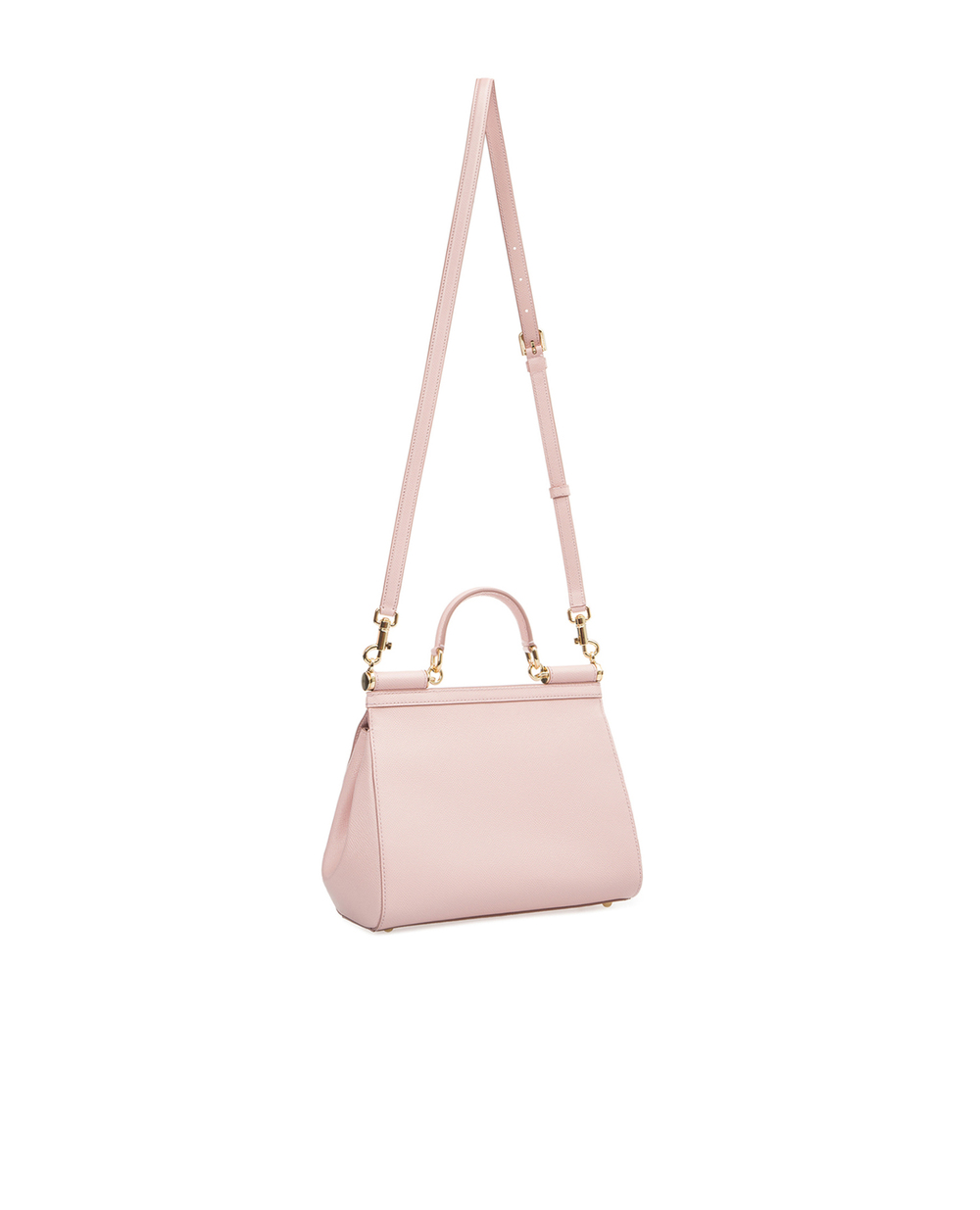 Шкіряна сумка Sicily Medium Dolce&Gabbana BB6002-A1001FW18, рожевий колір • Купити в інтернет-магазині Kameron