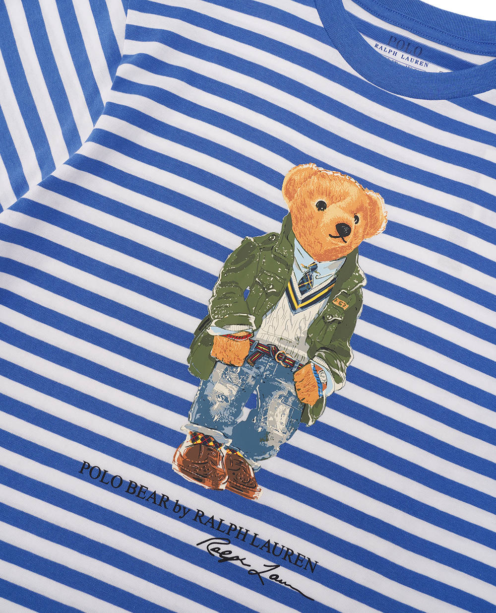 Детская футболка Polo Bear Polo Ralph Lauren Kids 322934391001, синий цвет • Купить в интернет-магазине Kameron