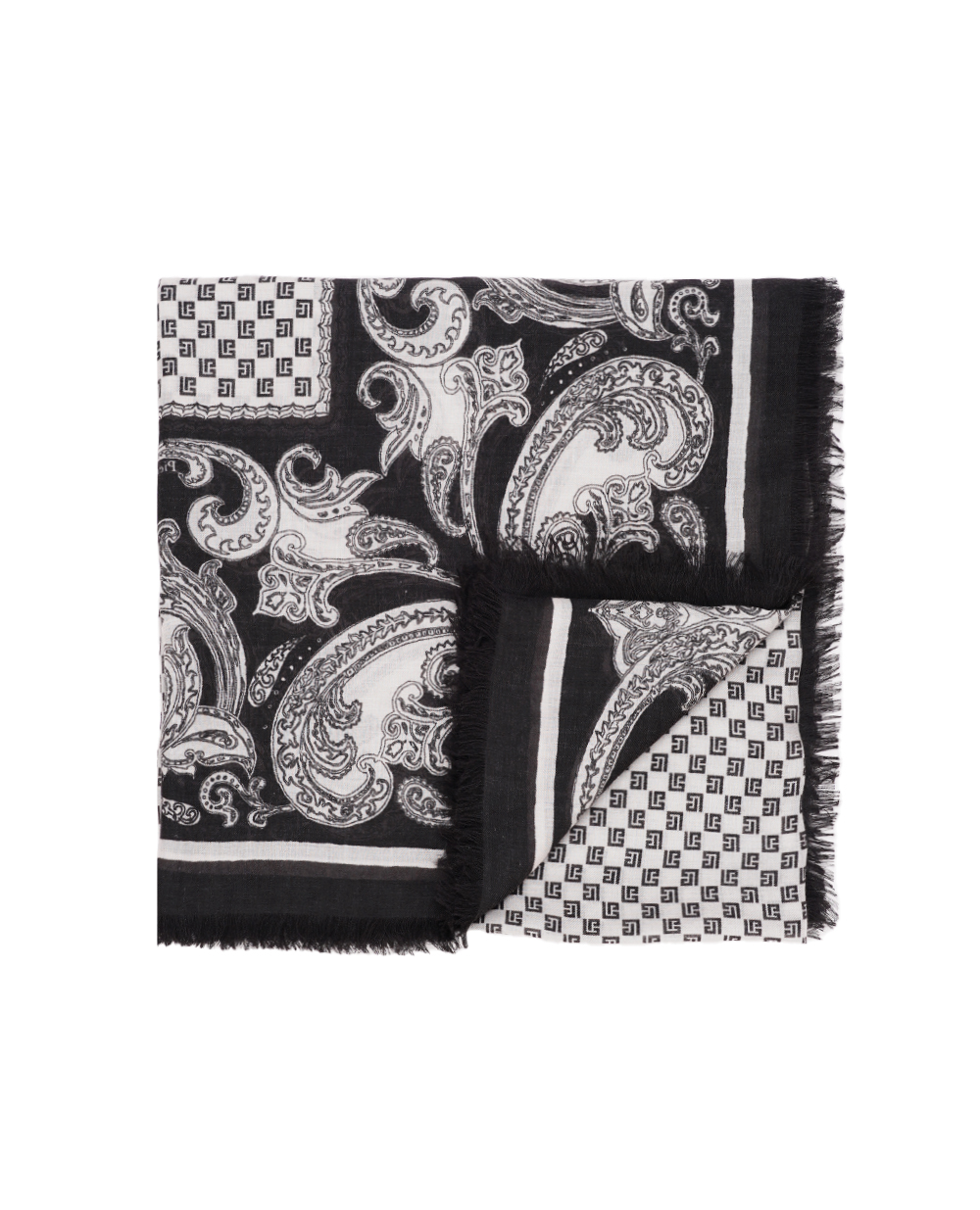 Хустка Balmain CF1XF075VE39, чорний колір • Купити в інтернет-магазині Kameron