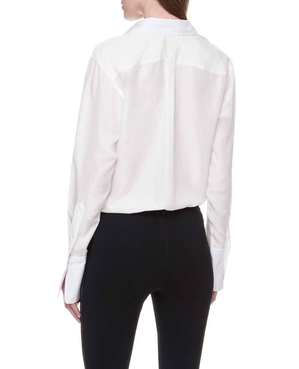 Шелковая блуза Polo Ralph Lauren 211745476001, белый цвет • Купить в интернет-магазине Kameron