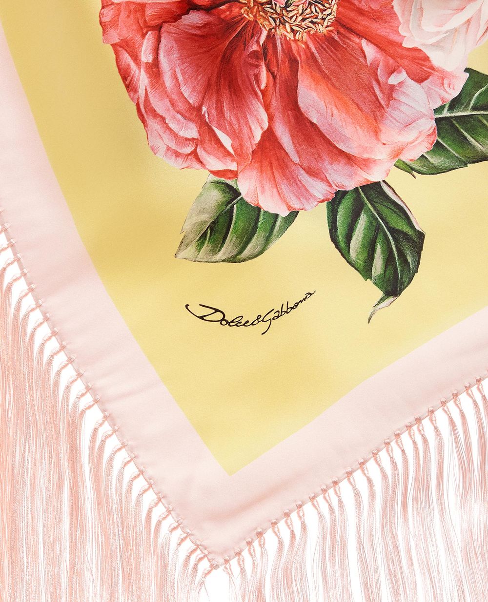 Шелковая шаль Dolce&Gabbana FS211A-GDV68, разноцветный цвет • Купить в интернет-магазине Kameron