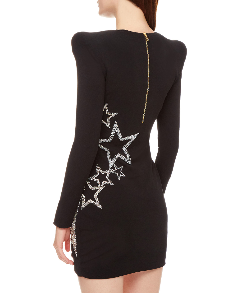 Платье Balmain WF1R8320P087, прозрачный цвет • Купить в интернет-магазине Kameron