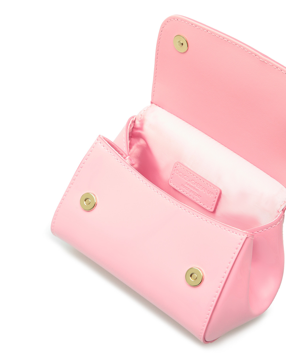 Детская кожаная сумка Sicily Mini Dolce&Gabbana Kids EB0003-A1067, розовый цвет • Купить в интернет-магазине Kameron