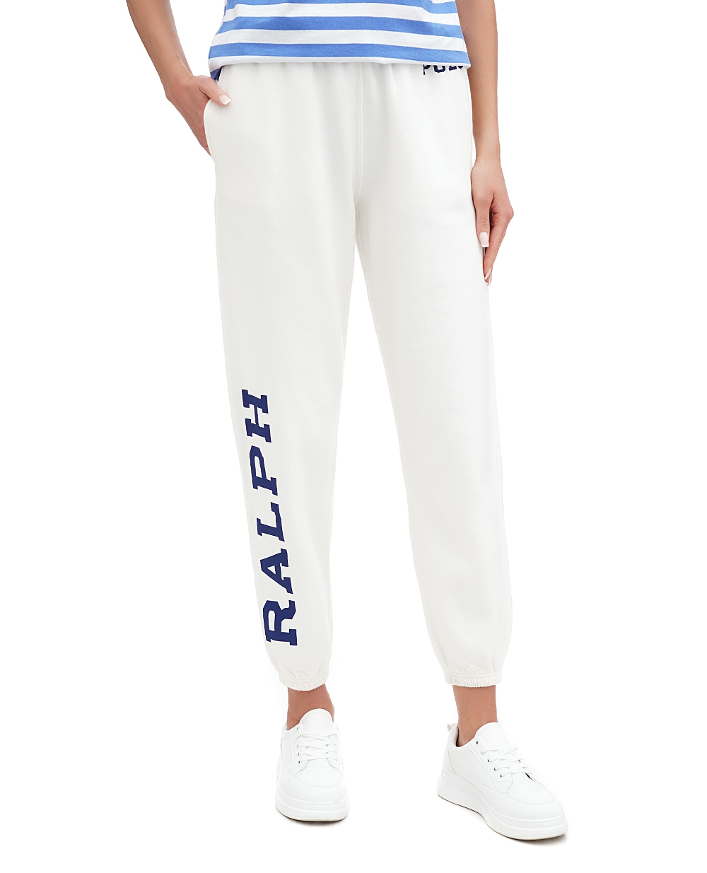Спортивные брюки Polo Ralph Lauren 211924252001, белый цвет • Купить в интернет-магазине Kameron