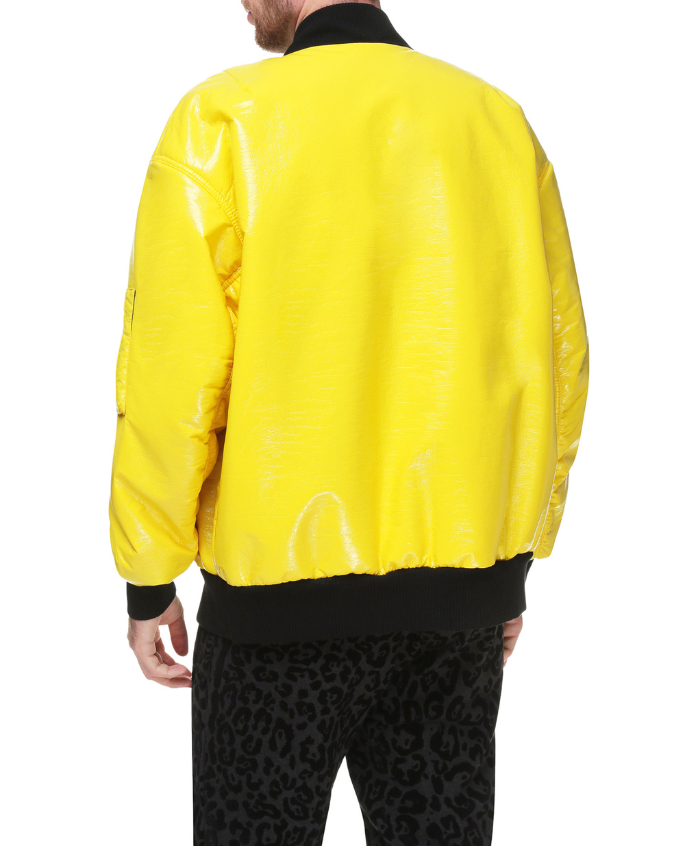 Бомбер Dolce&Gabbana G9WI4T-FUSJT, жовтий колір • Купити в інтернет-магазині Kameron