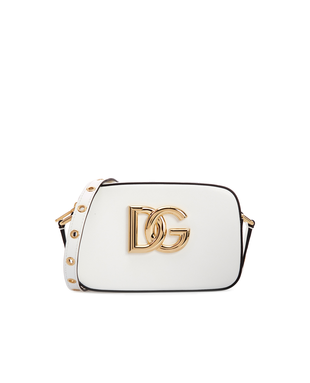 Кожаная сумка 3.5 Dolce&Gabbana BB7095-AW576, белый цвет • Купить в интернет-магазине Kameron