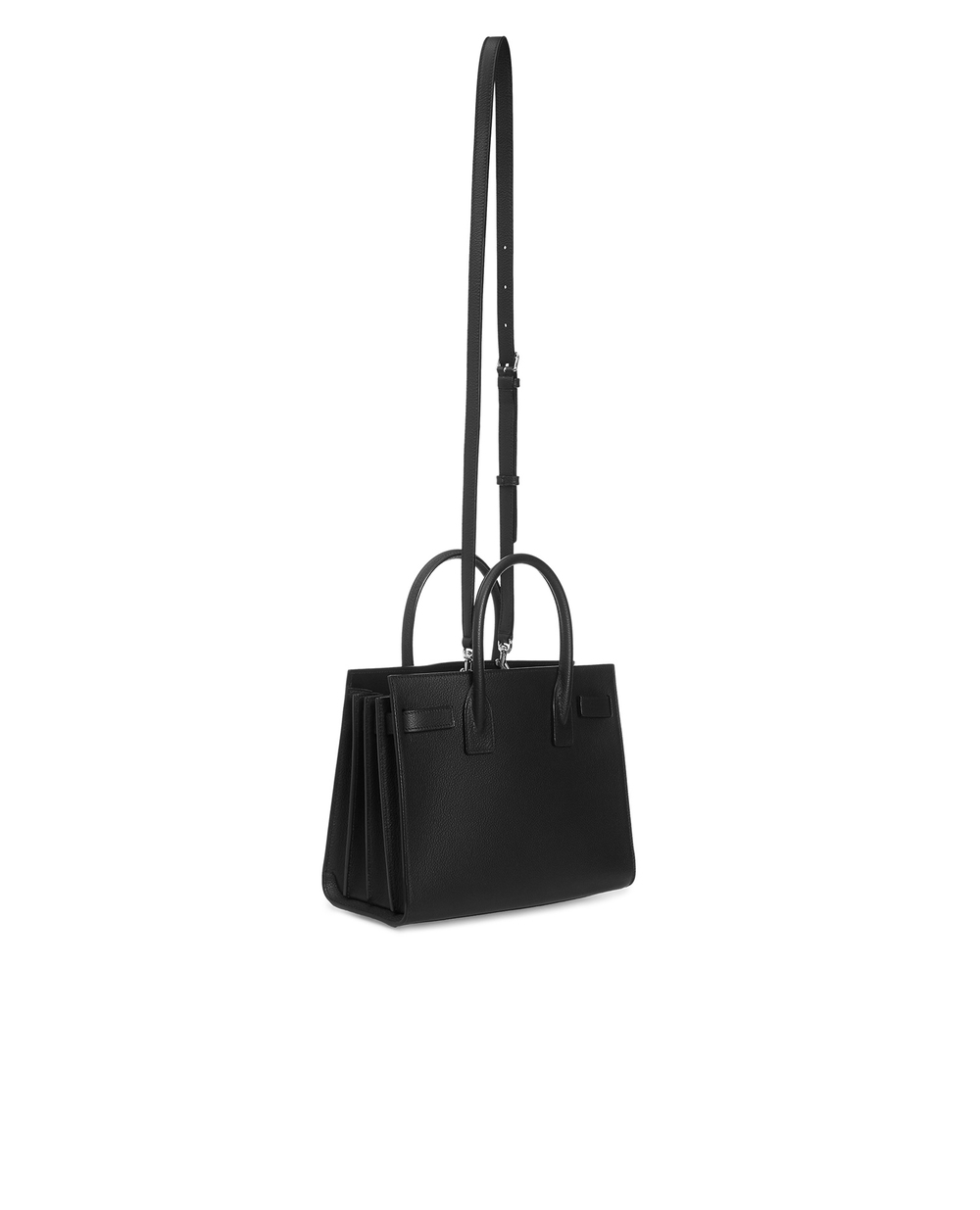 Шкіряна сумка Sac De Jour Small Saint Laurent 378299-B681N-, чорний колір • Купити в інтернет-магазині Kameron