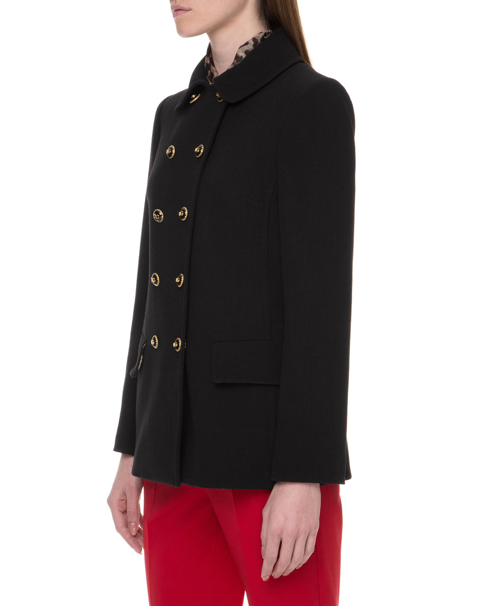 Пальто Dolce&Gabbana F0X22T-FURFO, черный цвет • Купить в интернет-магазине Kameron