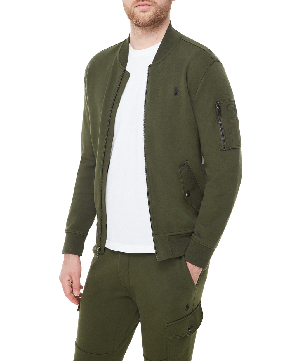 Спортивная кофта (костюм) Polo Ralph Lauren 710881521004, зеленый цвет • Купить в интернет-магазине Kameron