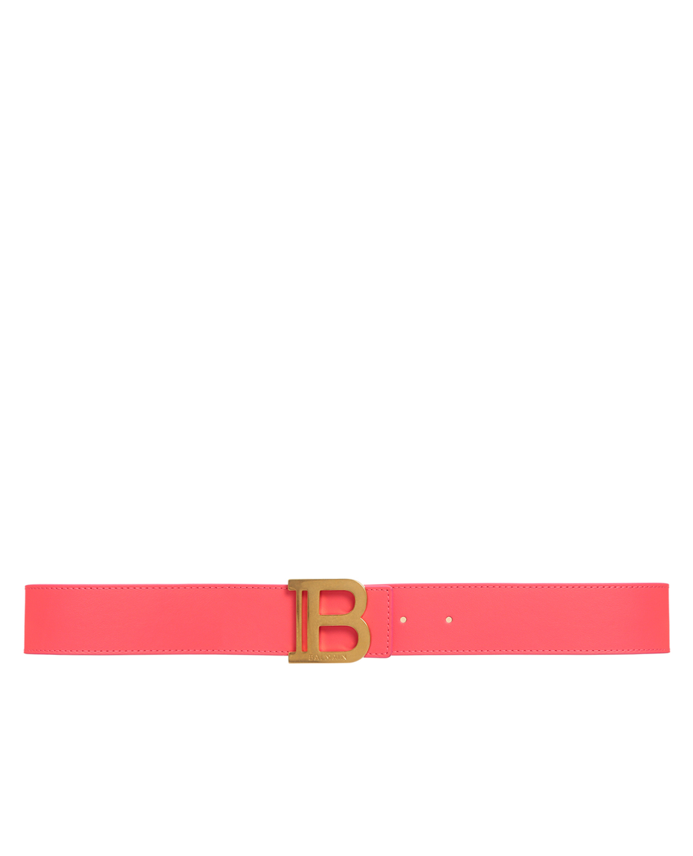 Кожаный ремень Balmain XN1WJ002LVTL, коралловый цвет • Купить в интернет-магазине Kameron