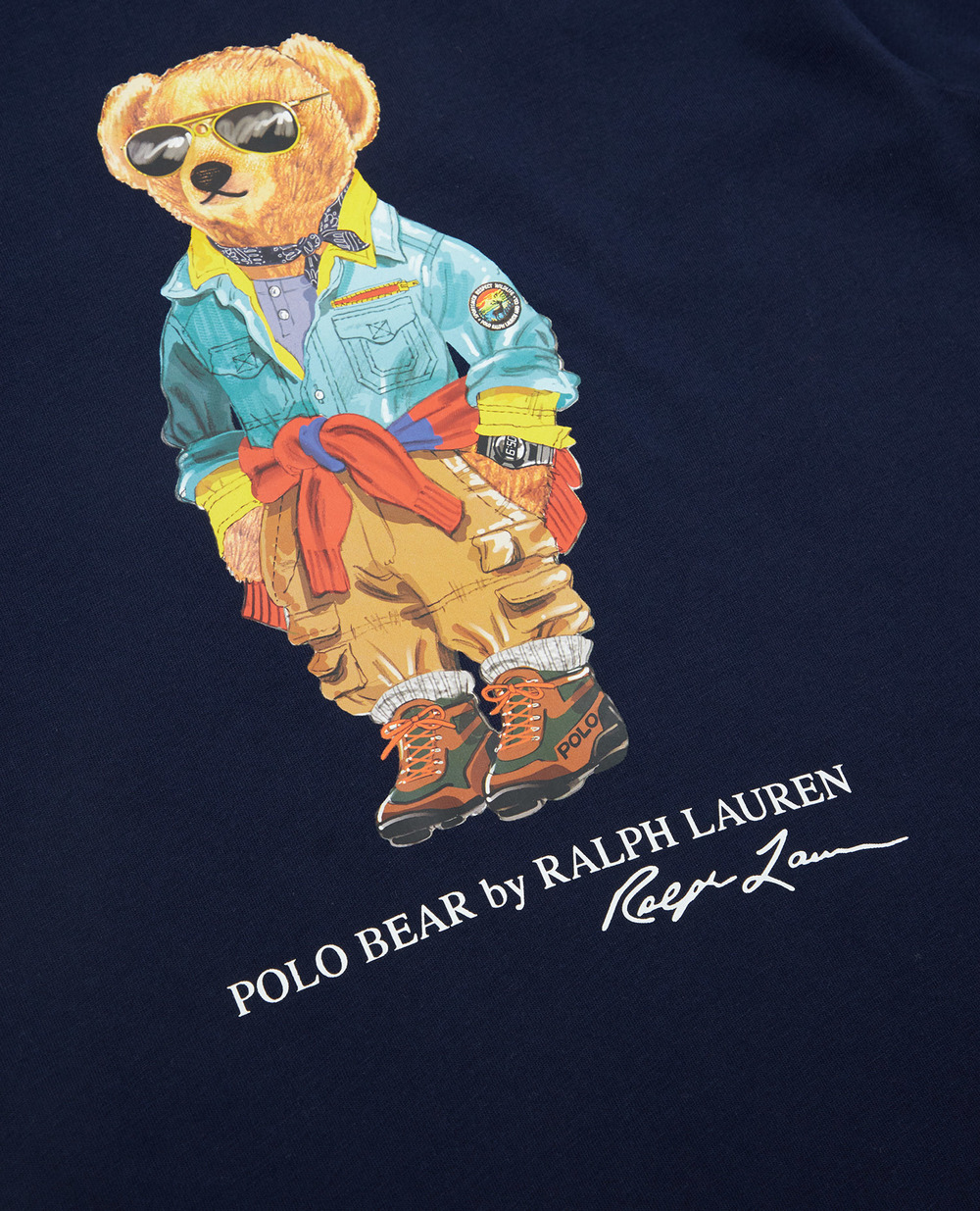 Детская футболка Polo Bear Polo Ralph Lauren Kids 322853828013, темно-синий цвет • Купить в интернет-магазине Kameron