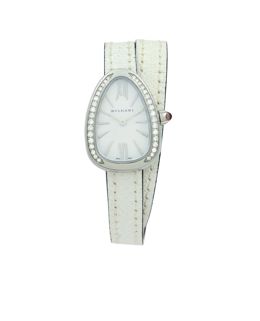 Годинник Serpenti Bulgari 102781, білий колір • Купити в інтернет-магазині Kameron