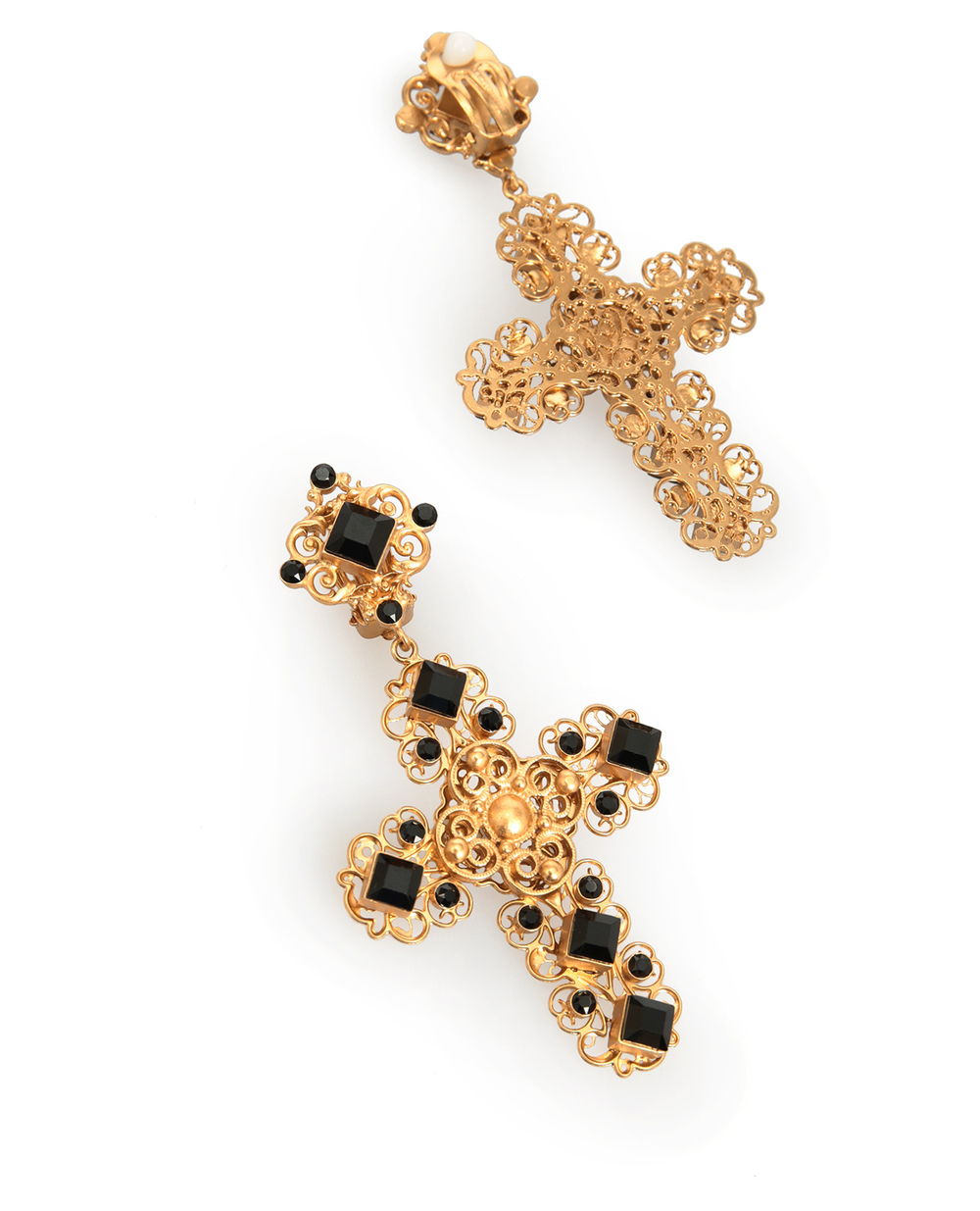 Кліпси Dolce&Gabbana WEM8S2-W1111, золотий колір • Купити в інтернет-магазині Kameron