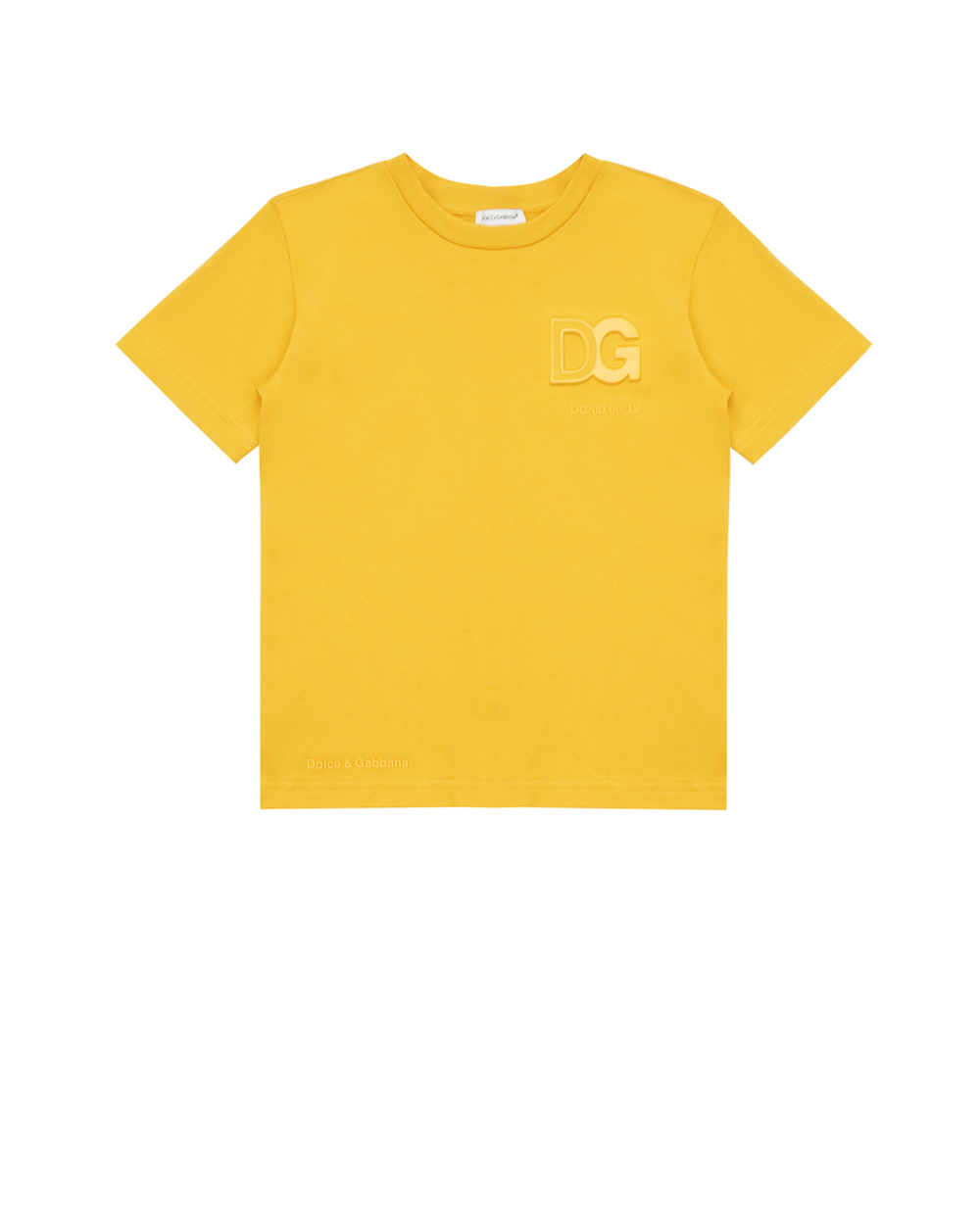 Футболка Dolce&Gabbana Kids L4JTDH-G7A5Z-S, жовтий колір • Купити в інтернет-магазині Kameron