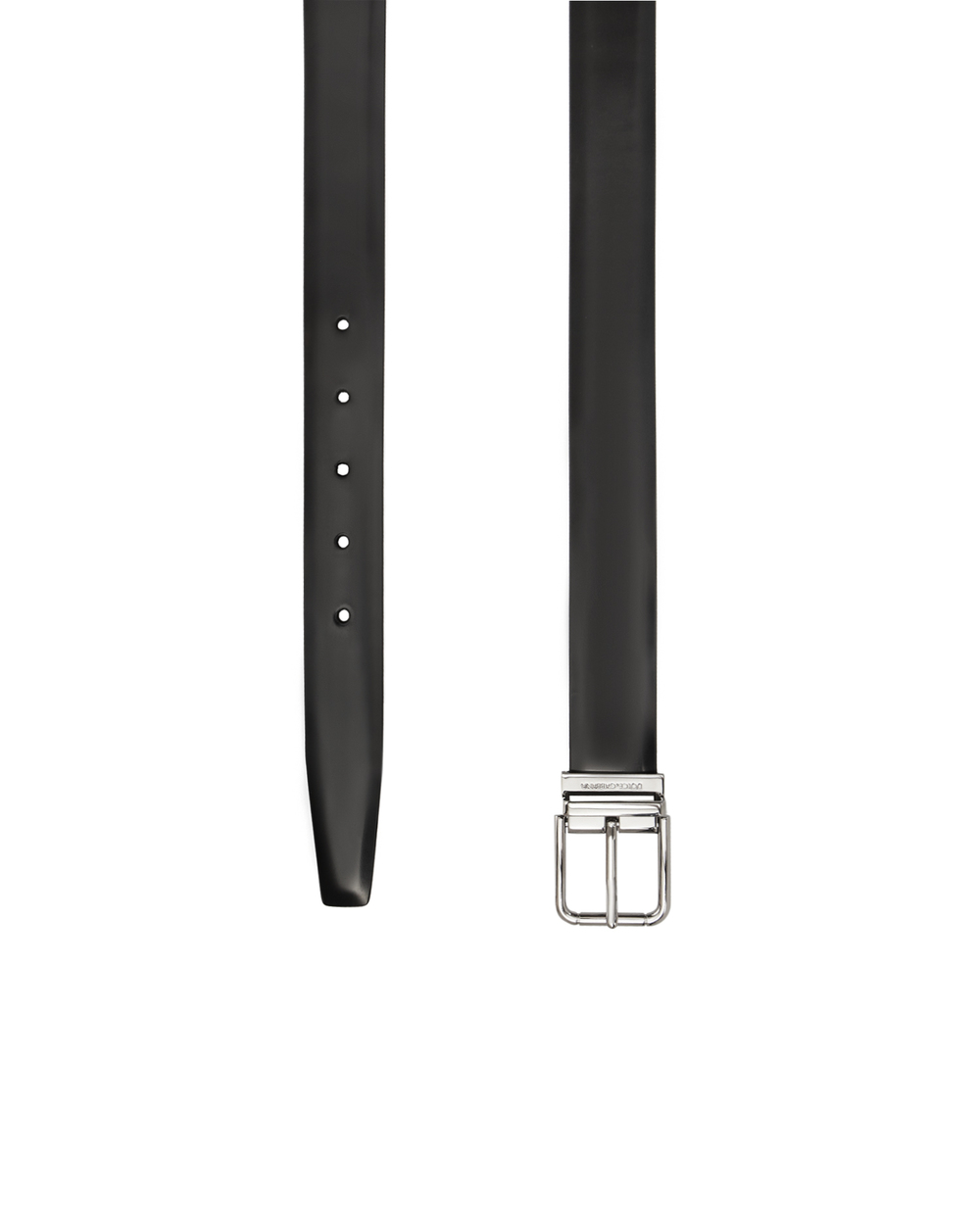 Шкіряний ремінь Dolce&Gabbana BC4216-AI935, чорний колір • Купити в інтернет-магазині Kameron