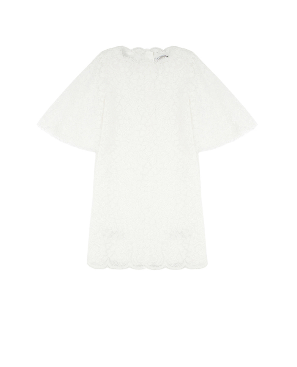 Дитяча мереживна сукня Dolce&Gabbana Kids L59D66-G7TQD-B, білий колір • Купити в інтернет-магазині Kameron