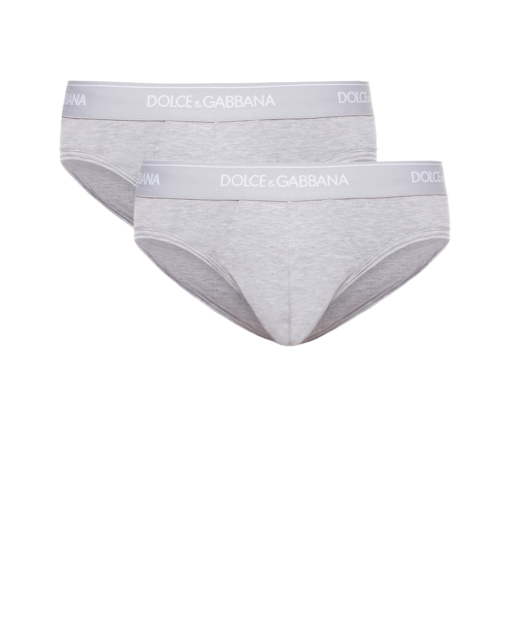 Слипы (2 шт) Dolce&Gabbana M9C03J-FUGIW, серый цвет • Купить в интернет-магазине Kameron