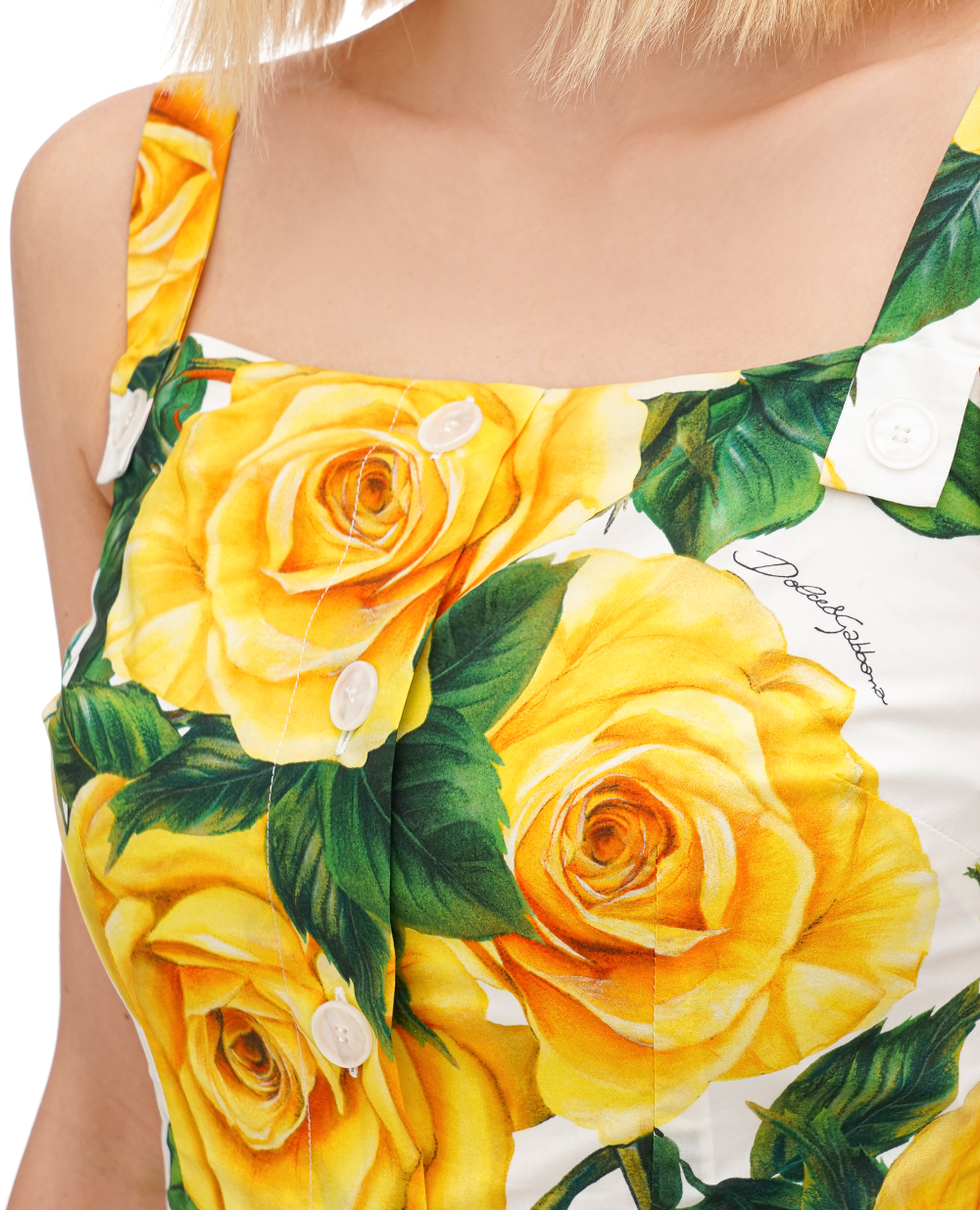 Сарафан Dolce&Gabbana F6ZT0T-HS5M3, желтый цвет • Купить в интернет-магазине Kameron