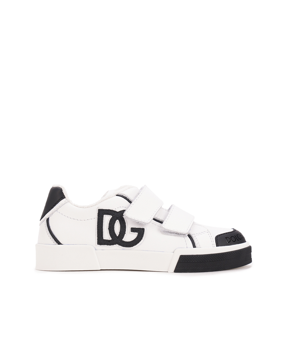 Дитячі шкіряні кеди Dolce&Gabbana DA5133-A3394-M, білий колір • Купити в інтернет-магазині Kameron