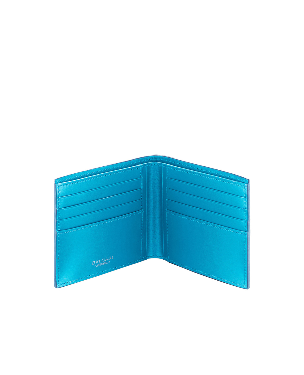 Гаманець Bulgari 290076, синій колір • Купити в інтернет-магазині Kameron