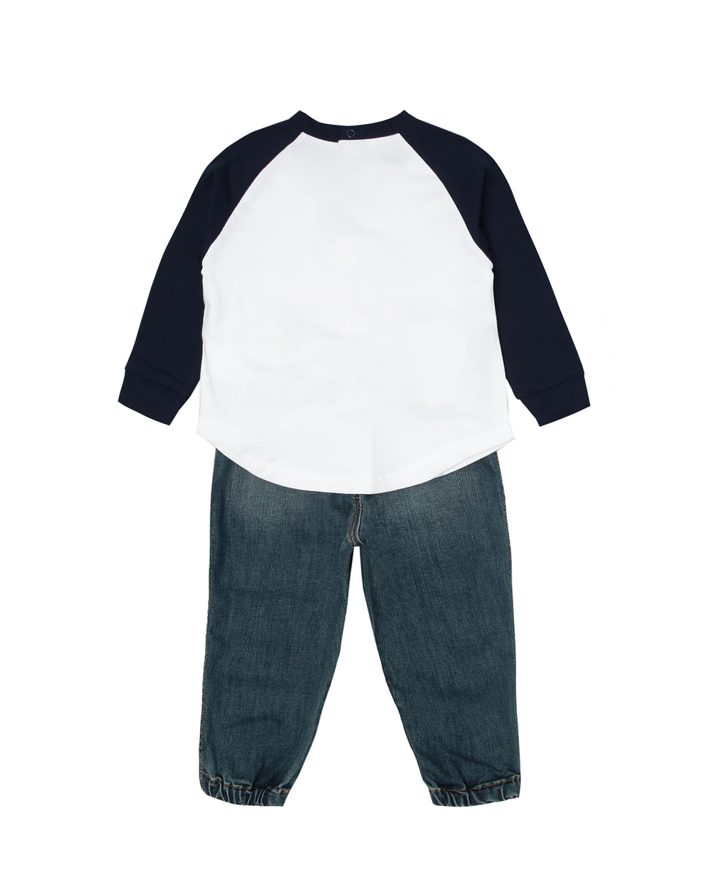 Детский костюм (лонгслив, джинсы) Polo Ralph Lauren Kids 320750314001, белый цвет • Купить в интернет-магазине Kameron