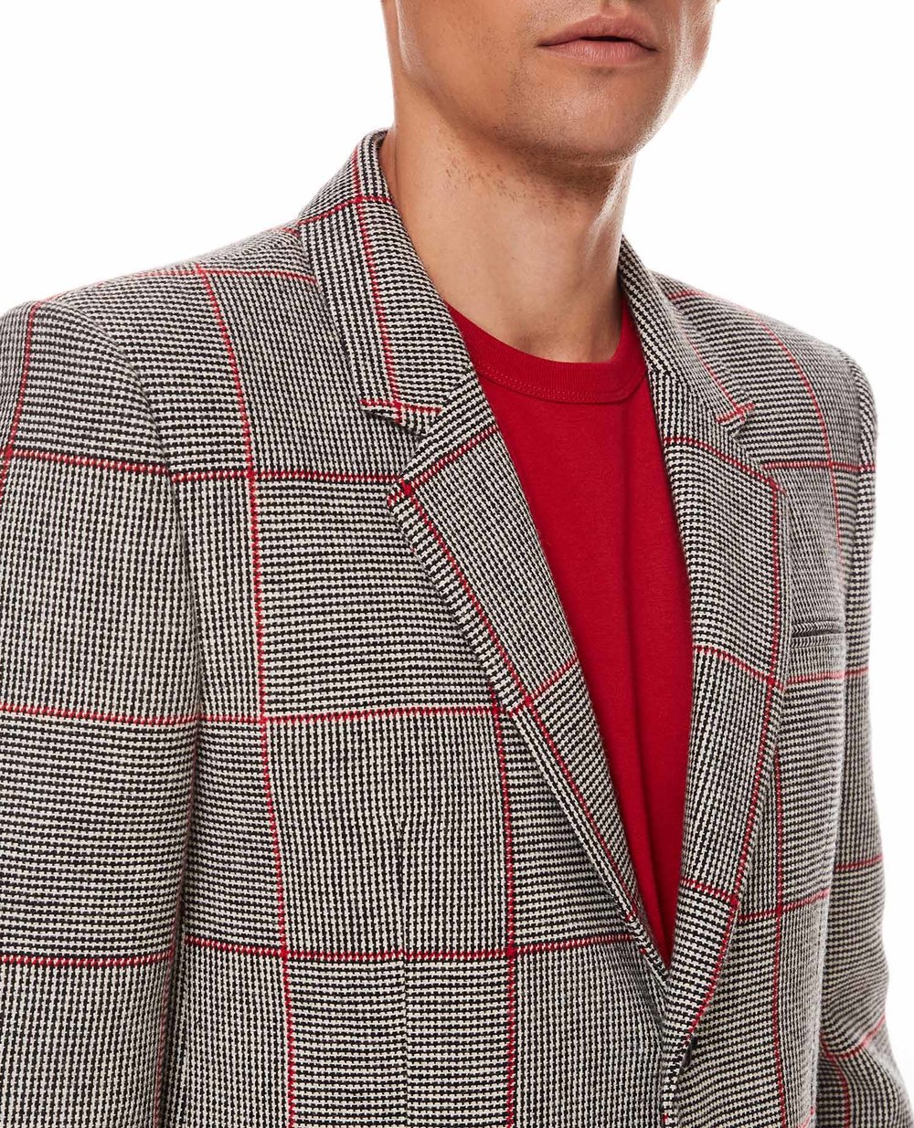 Шерстяной пиджак Saint Laurent 653849-Y1D57, разноцветный цвет • Купить в интернет-магазине Kameron
