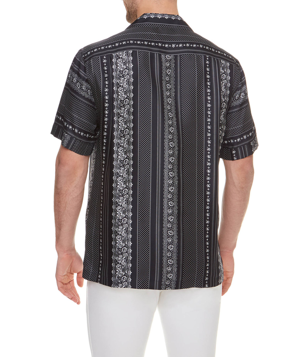 Шовкова сорочка Dolce&Gabbana G5FX9T-IS1HD, чорний колір • Купити в інтернет-магазині Kameron