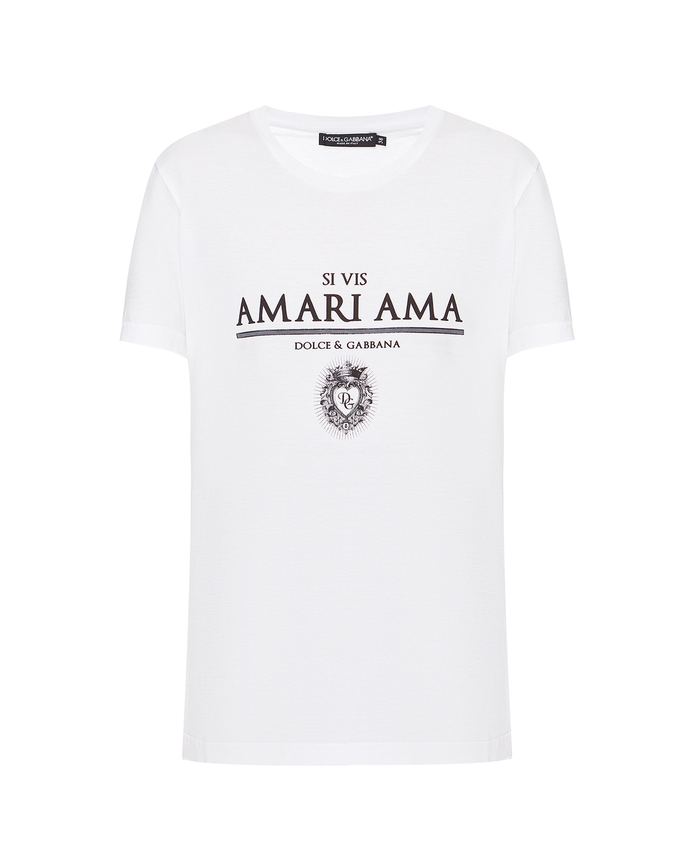 Футболка Dolce&Gabbana F8L61T-FI741, білий колір • Купити в інтернет-магазині Kameron
