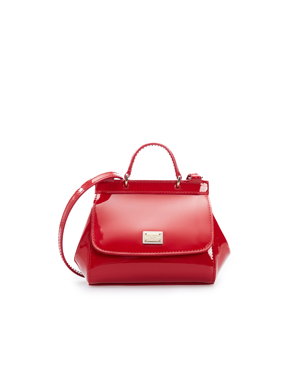 Детская кожаная сумка Sicily Mini Dolce&Gabbana Kids EB0003-A1067, красный цвет • Купить в интернет-магазине Kameron
