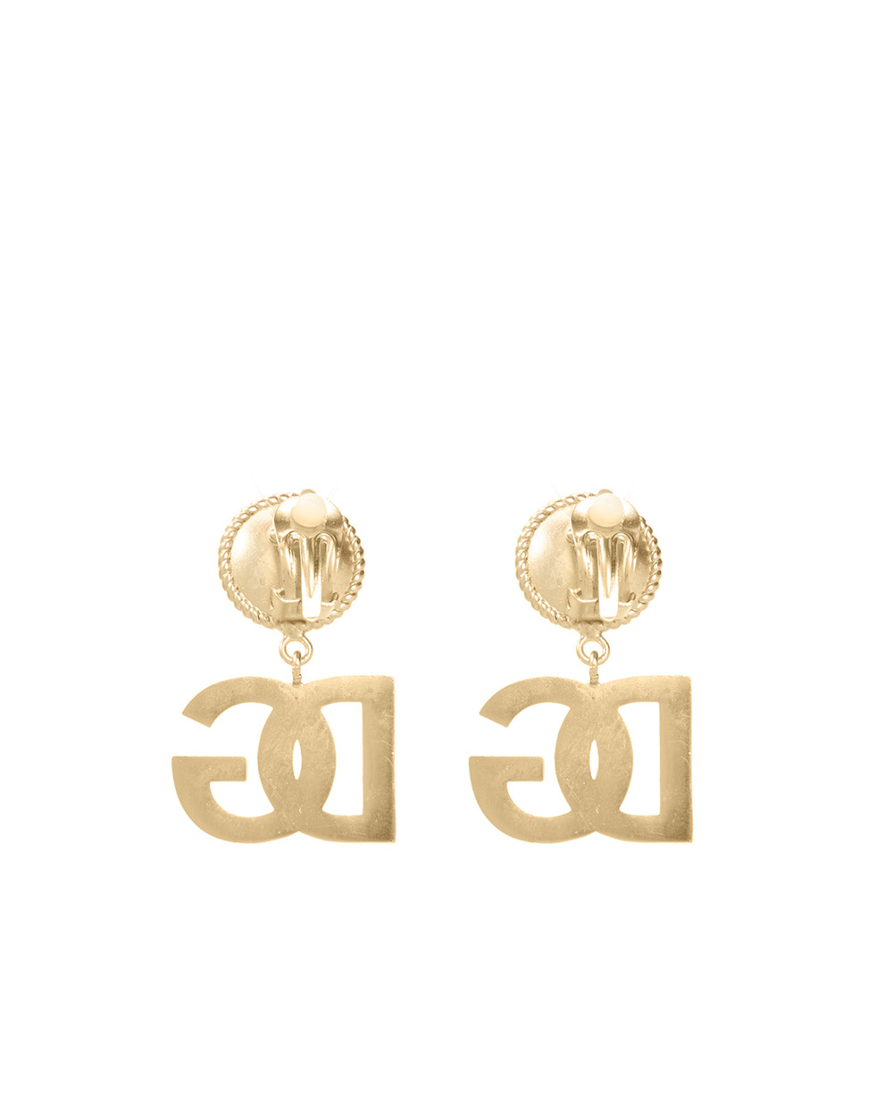 Клипсы Dolce&Gabbana WEN6L3-W1111, золотой цвет • Купить в интернет-магазине Kameron