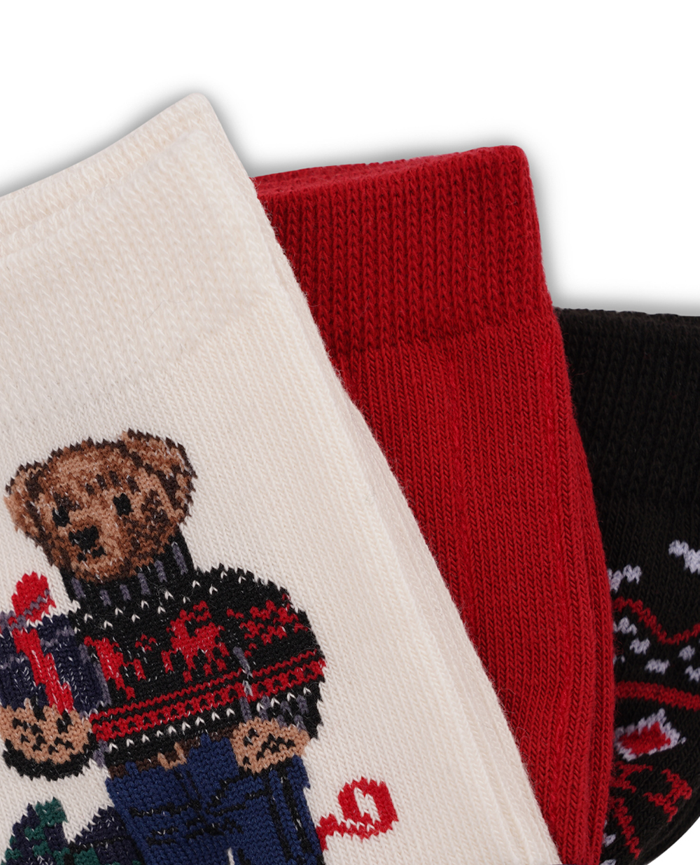 Детские носки Polo Bear (3 пары) Polo Ralph Lauren Kids 443927572001, разноцветный цвет • Купить в интернет-магазине Kameron