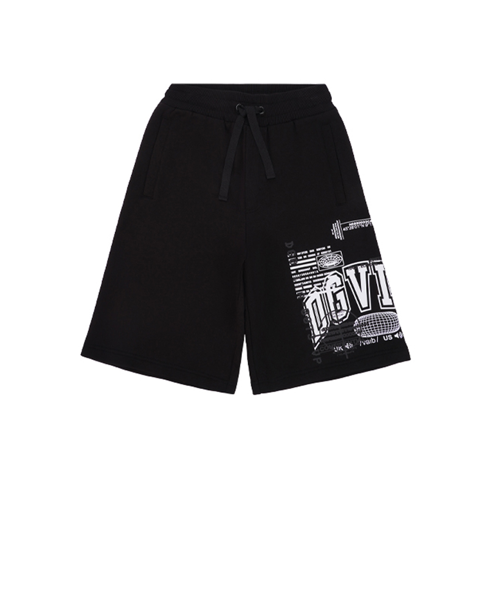 Детские шорты Dolce&Gabbana Kids L7JQT0-G7M7B, черный цвет • Купить в интернет-магазине Kameron