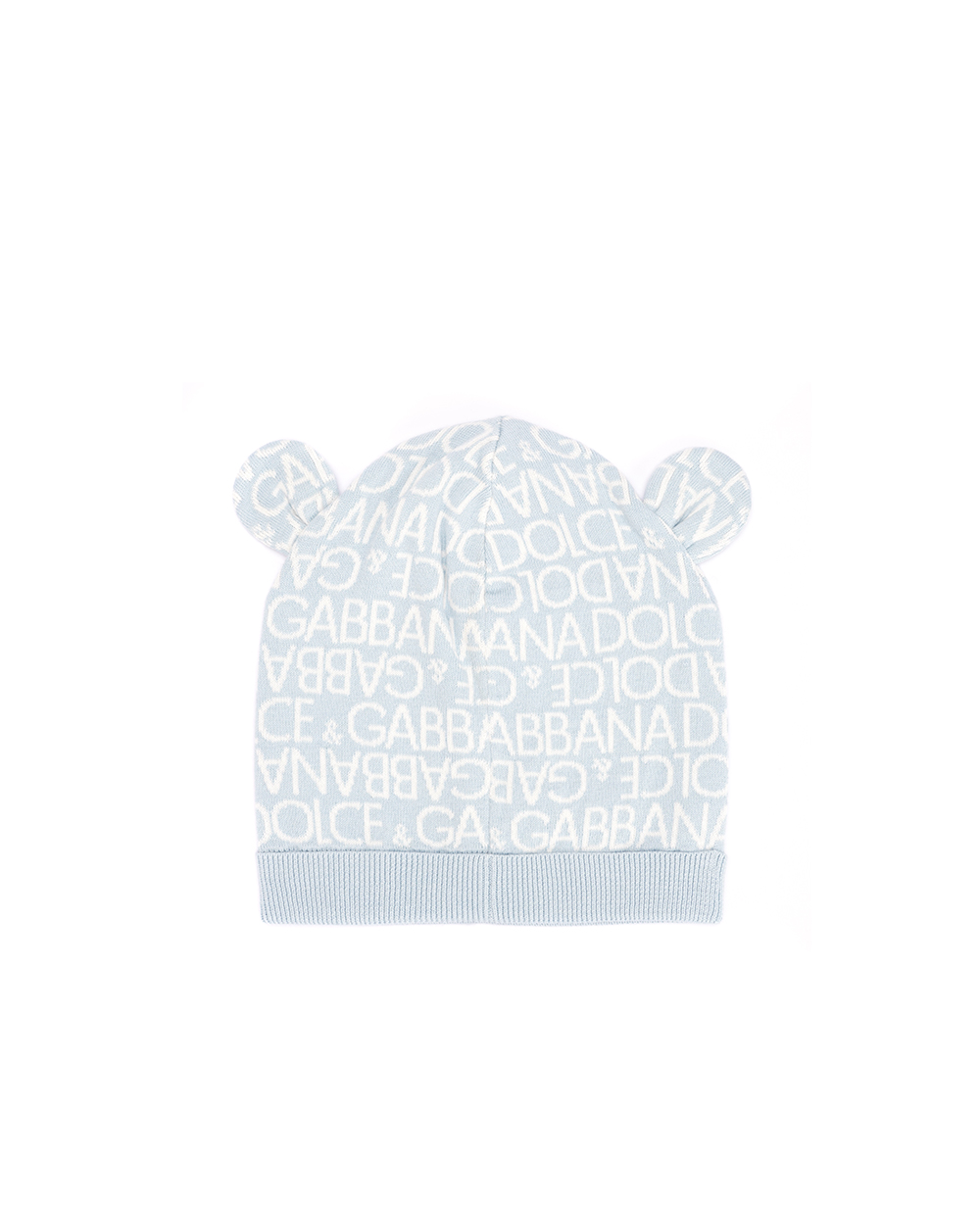 Детская шапка Dolce&Gabbana LNKHA3-JFMU8, голубой цвет • Купить в интернет-магазине Kameron