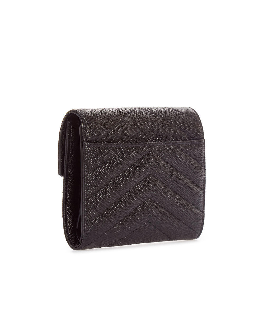 Кожаный кошелек Saint Laurent 403943-BOW01-, черный цвет • Купить в интернет-магазине Kameron