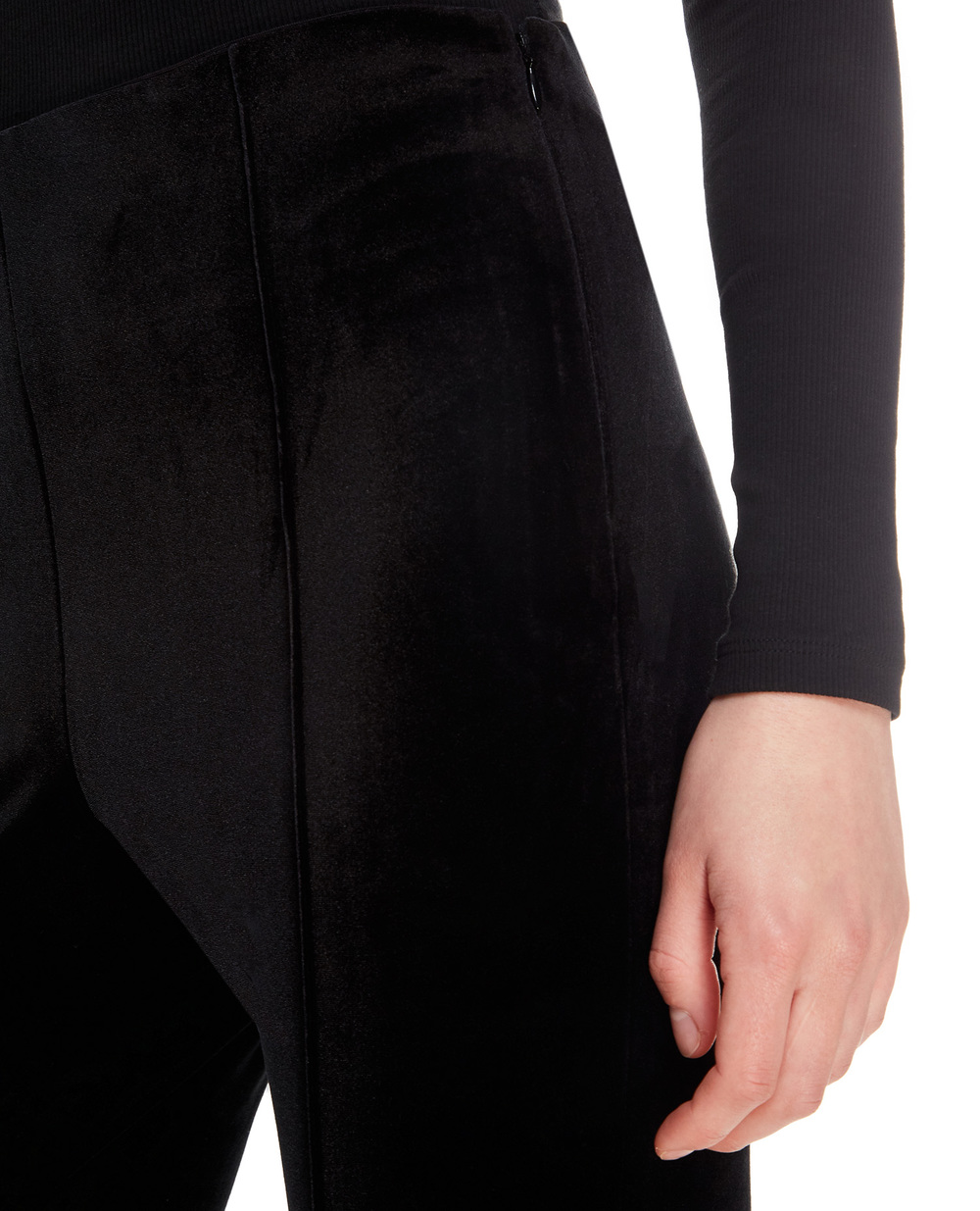 Велюрові легінси Polo Ralph Lauren 211846873001, чорний колір • Купити в інтернет-магазині Kameron