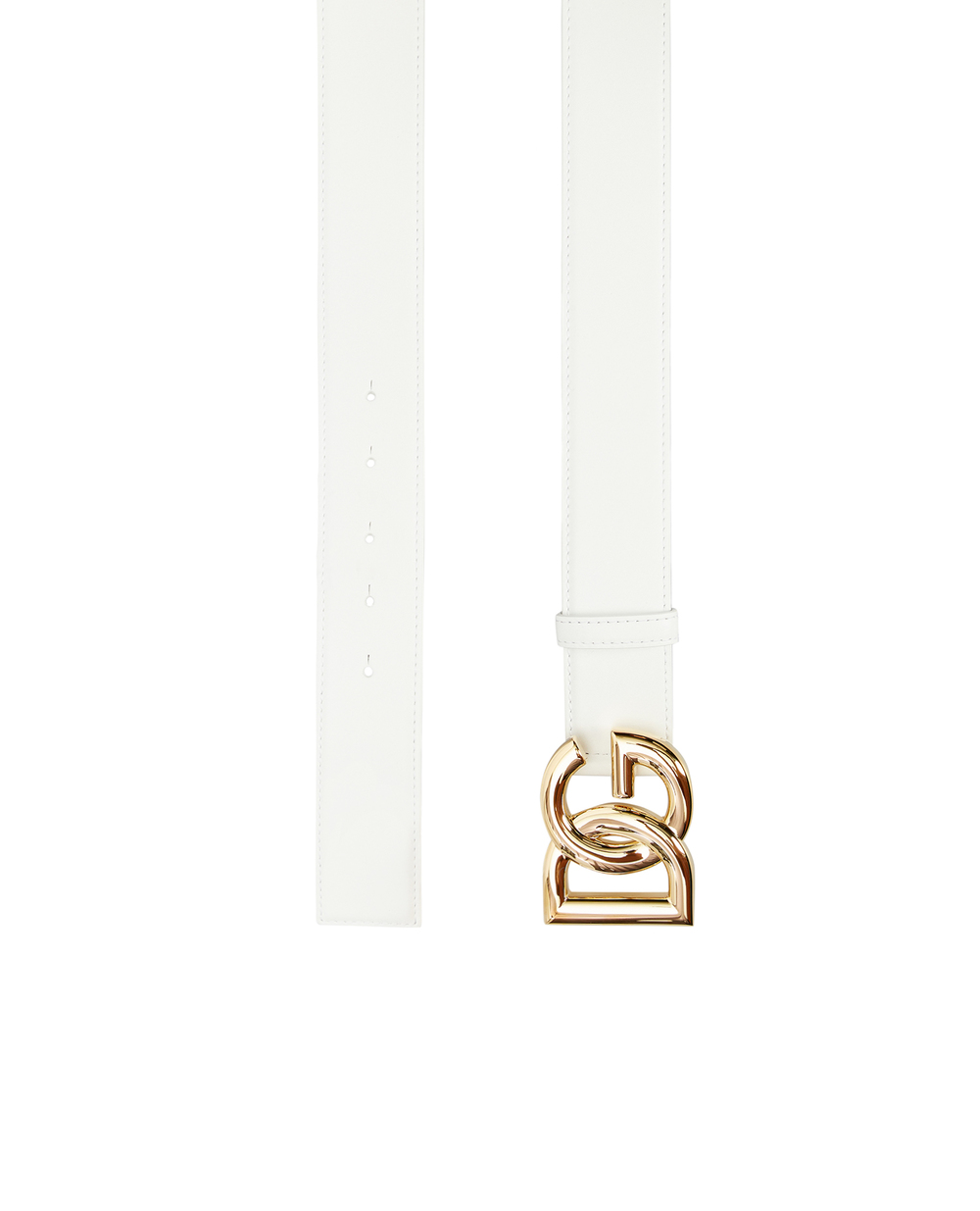 Шкіряний ремінь Dolce&Gabbana BE1446-AW576, білий колір • Купити в інтернет-магазині Kameron