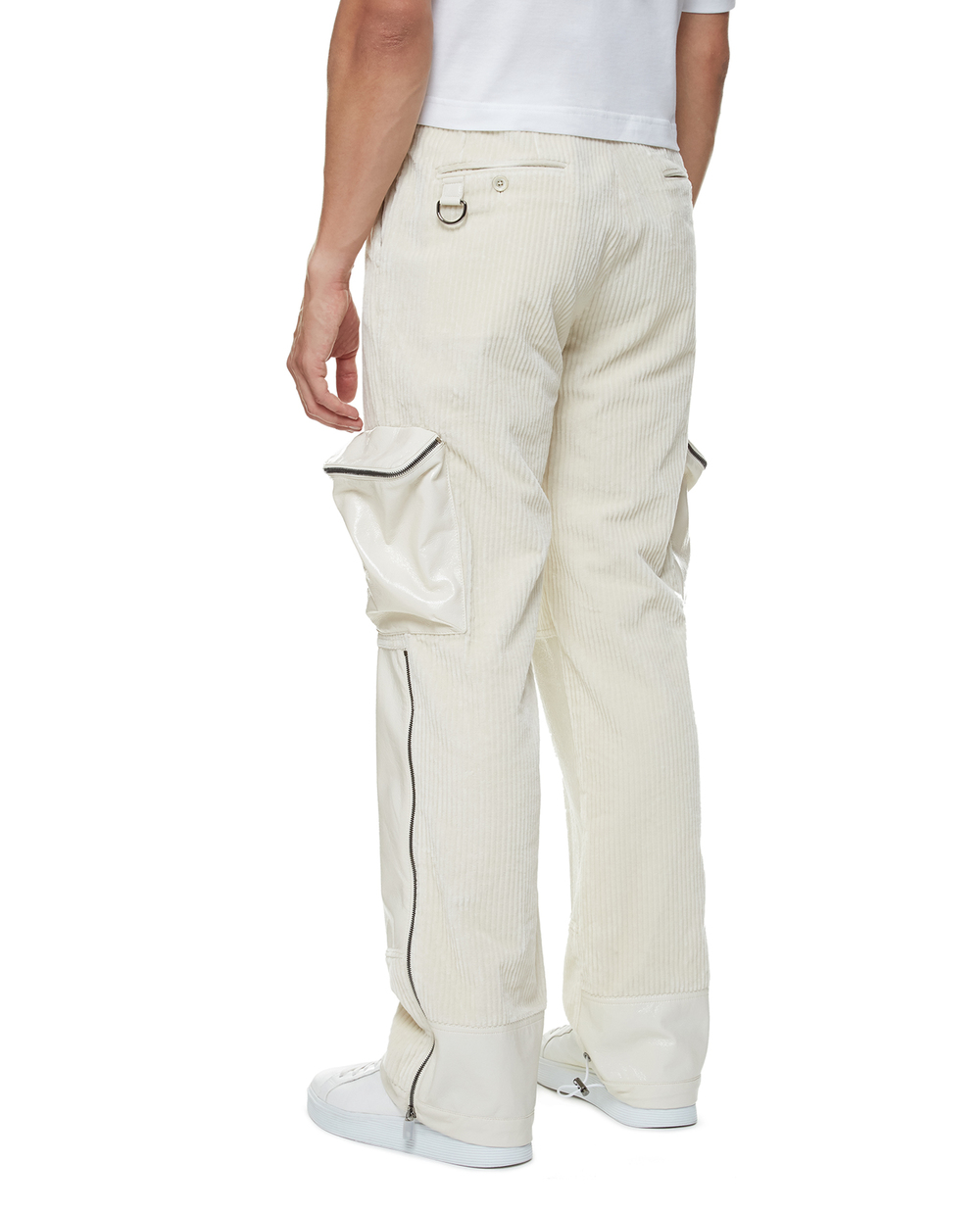 Вельветові штани Dolce&Gabbana GWVQHT-FUWCV, білий колір • Купити в інтернет-магазині Kameron